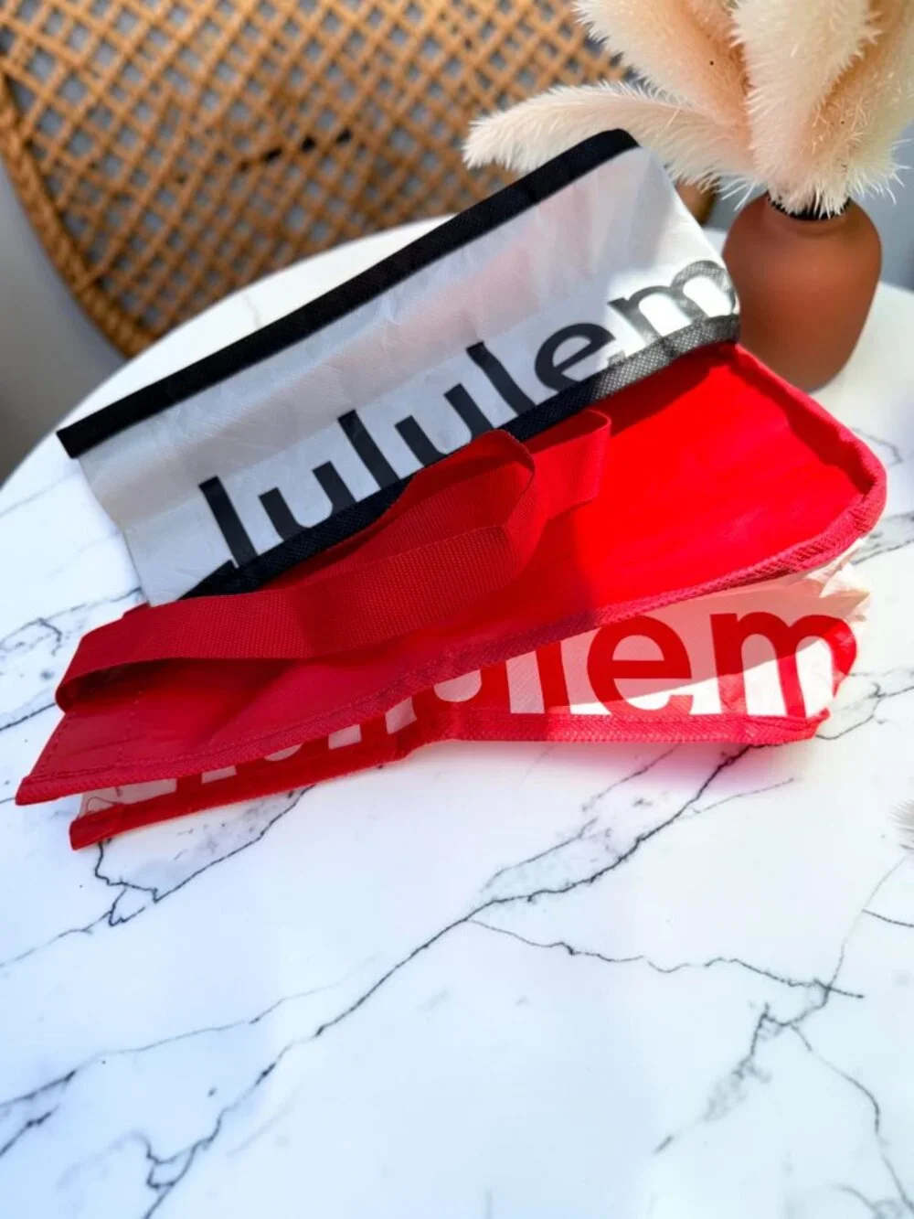 Lululemon Reusable Bag Bundle X2